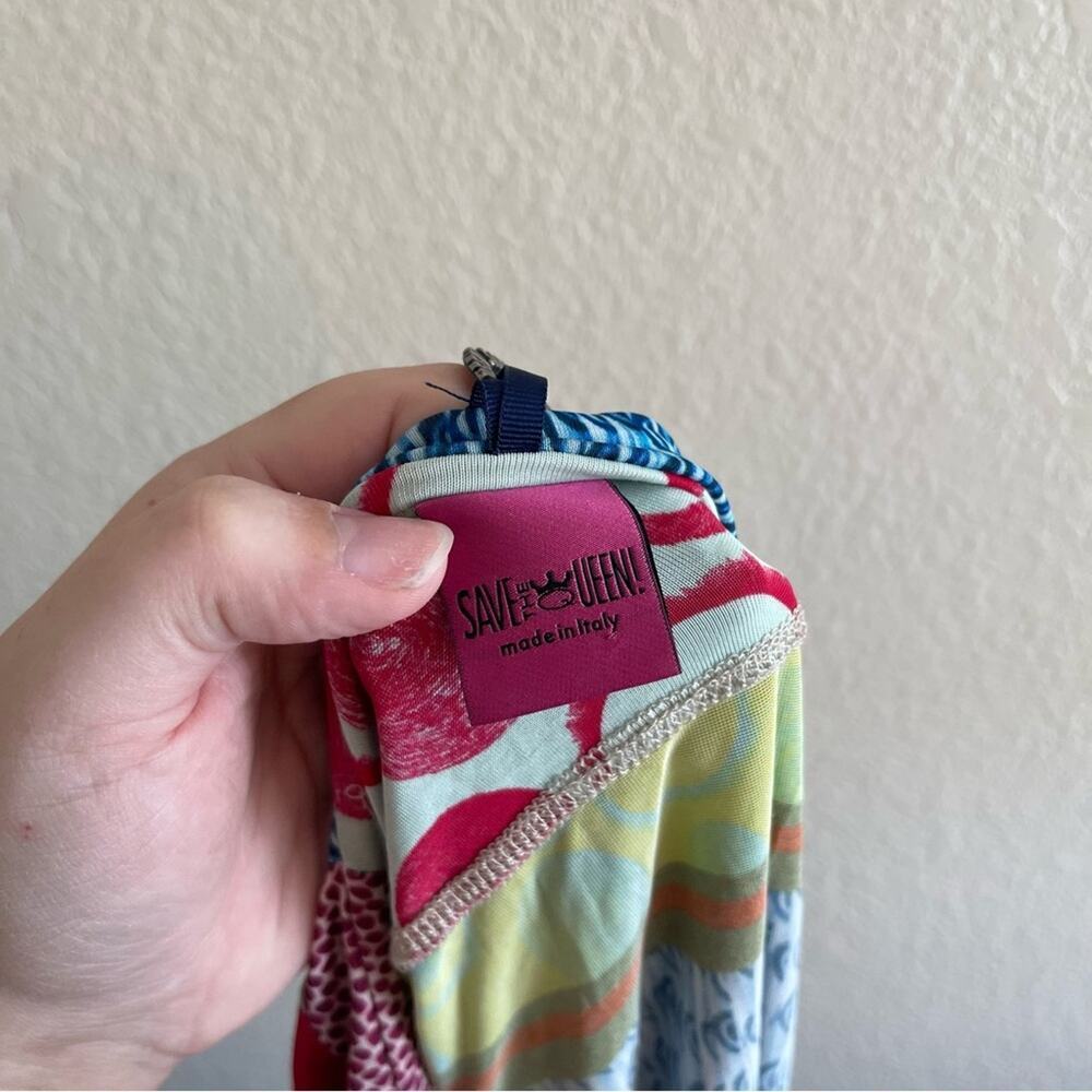 Save The Queen Patchwork Pattern Colorful Maximal… - image 6